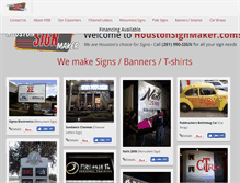 Tablet Screenshot of houstonsignmaker.com